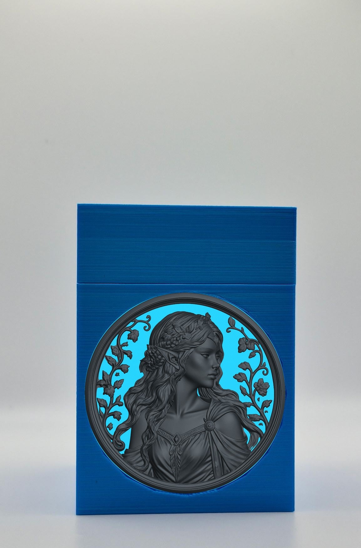 Elf Maiden Card Box — Blue