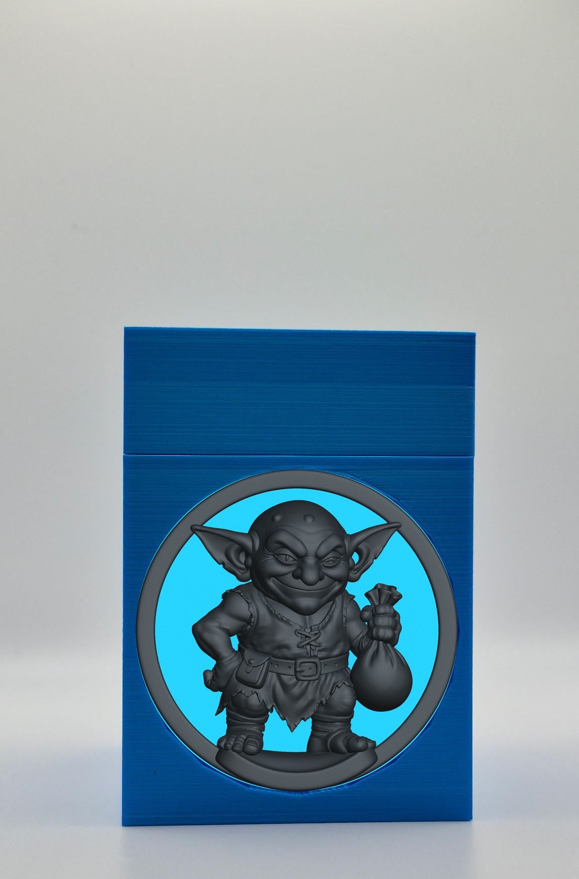 Greedy Goblin Card Box — Blue