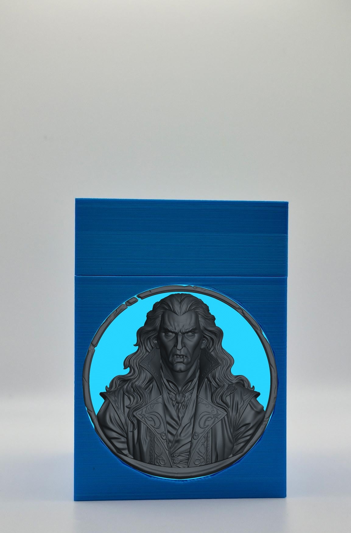 Gothic Vampire Card Box — Blue