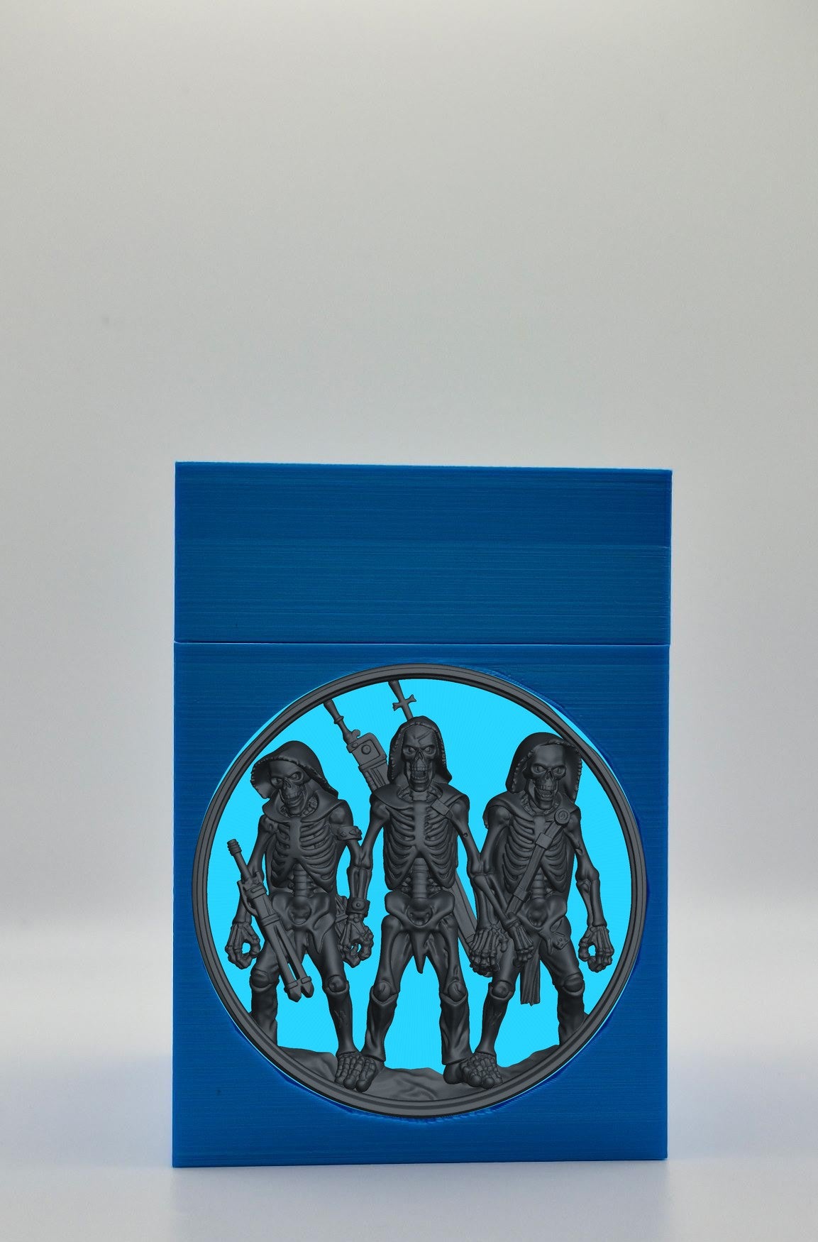 Skeleton Army Card Box — Blue