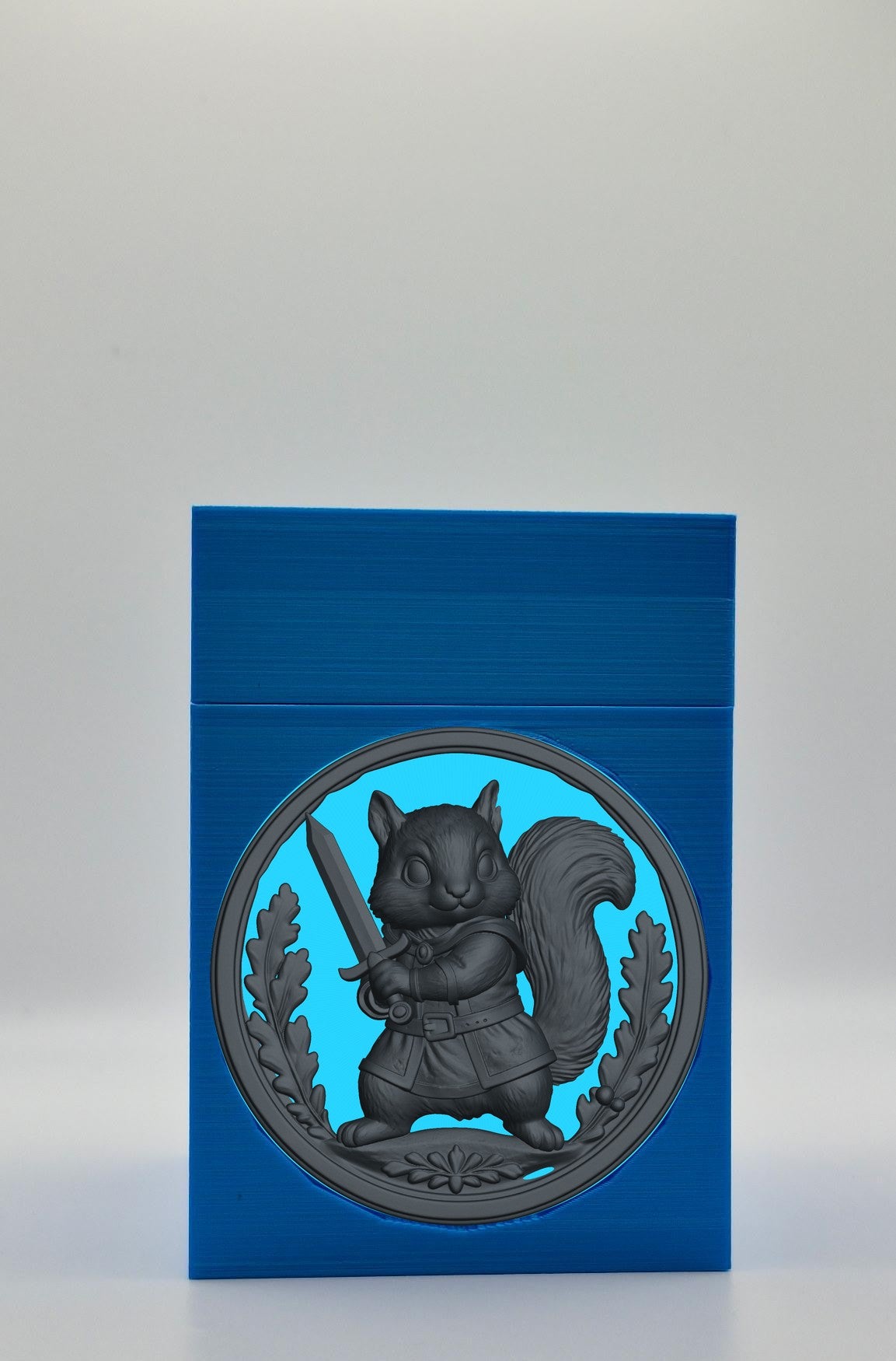 Squirrel Card Box — Blue