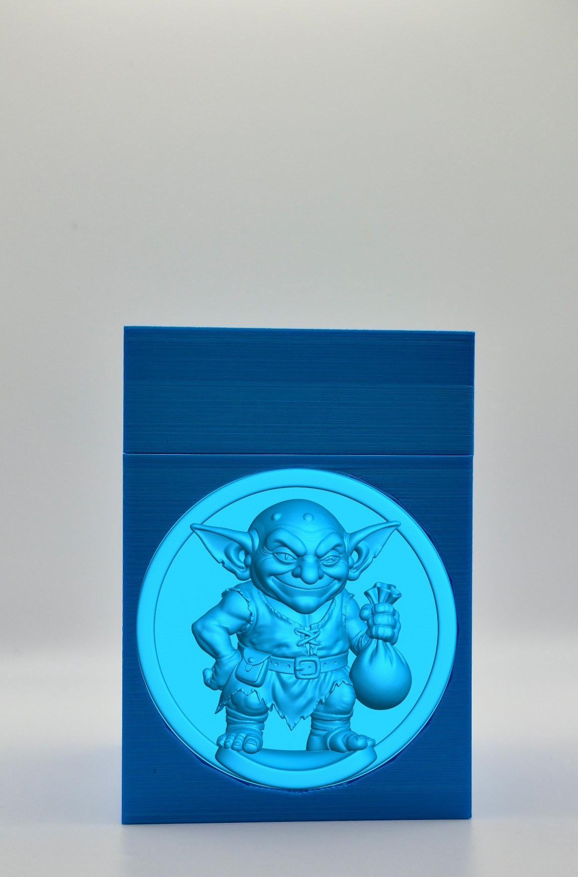 Greedy Goblin Card Box — Blue