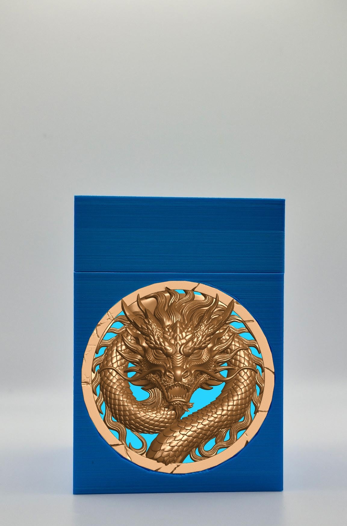 Dragon Card Box — Blue