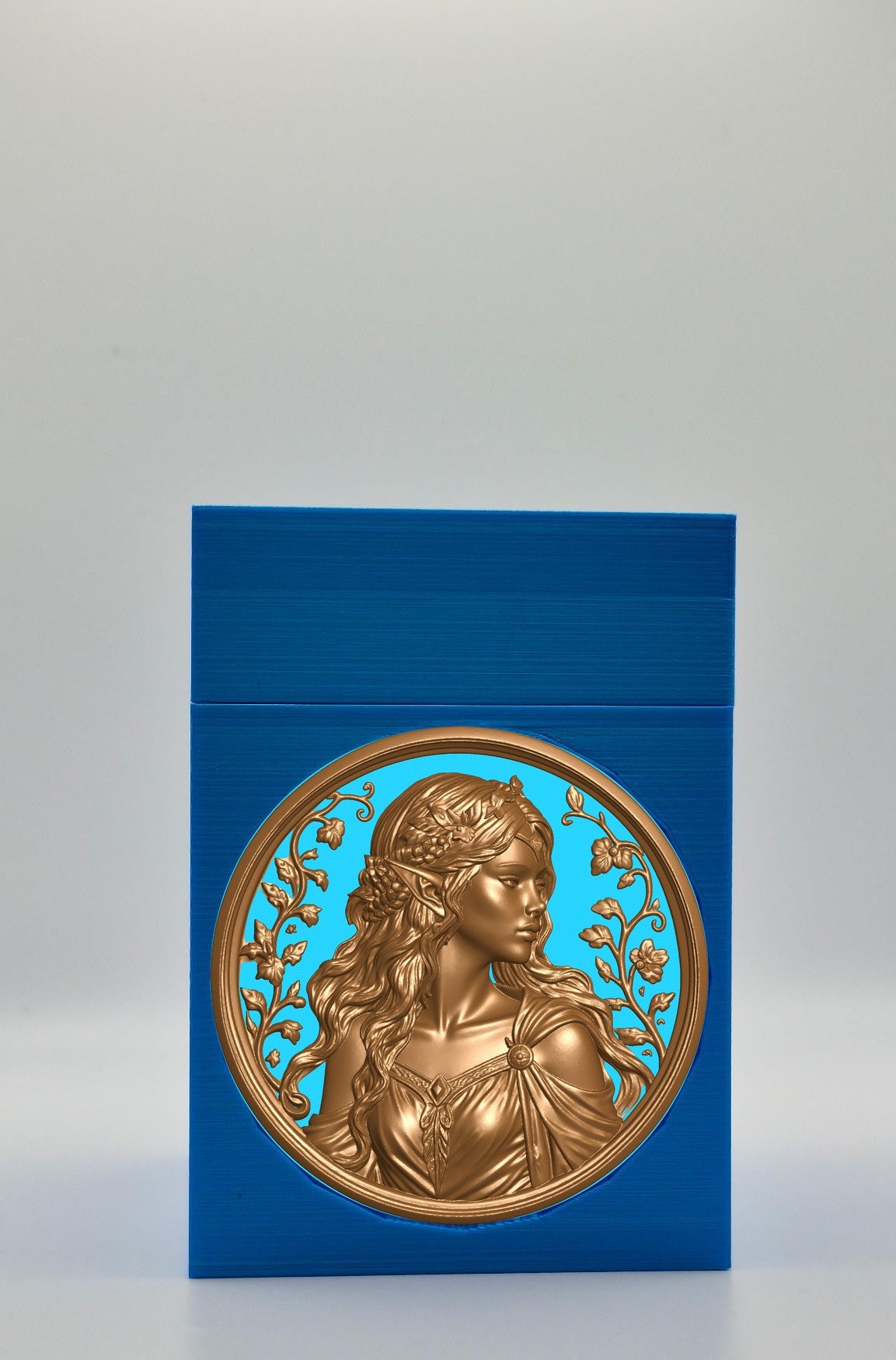 Elf Maiden Card Box — Blue