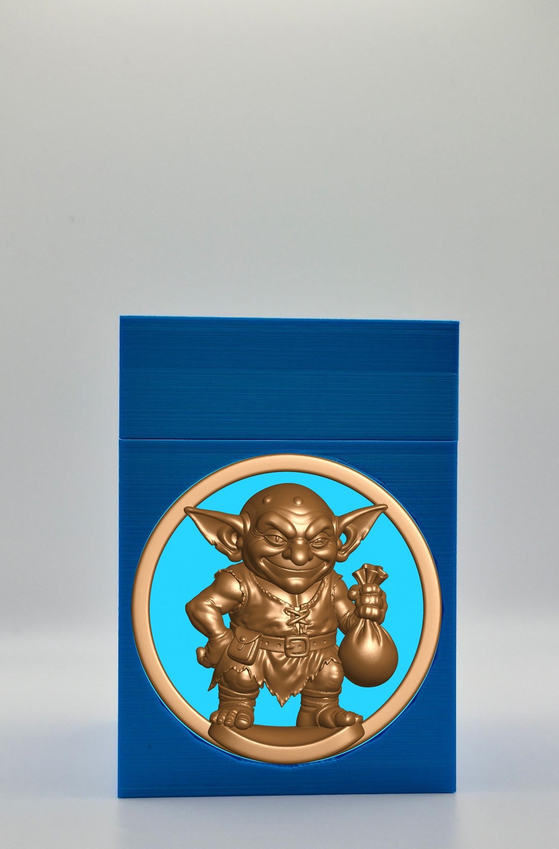 Greedy Goblin Card Box — Blue