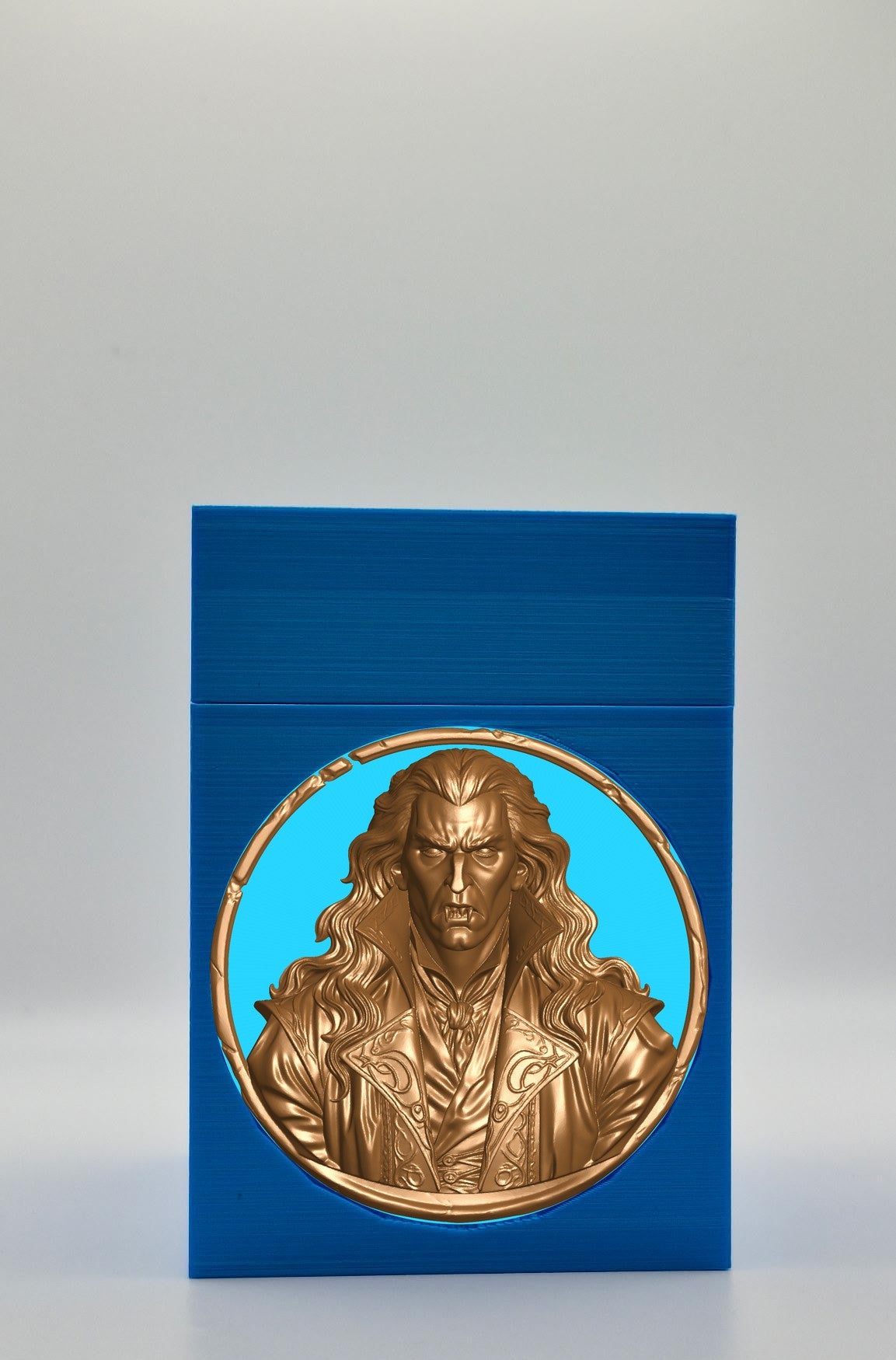 Gothic Vampire Card Box — Blue