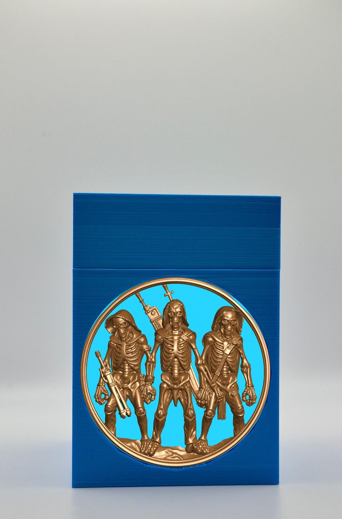 Skeleton Army Card Box — Blue