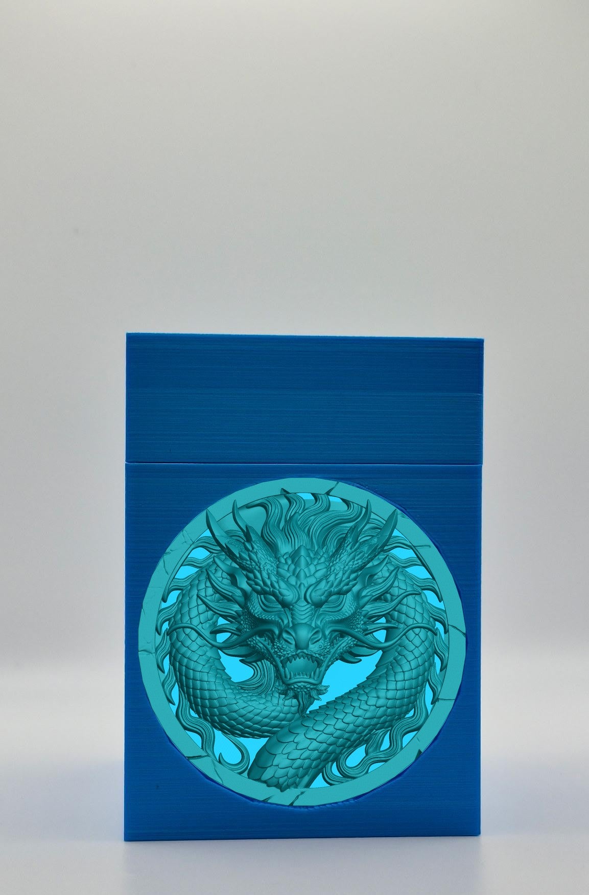Dragon Card Box — Blue
