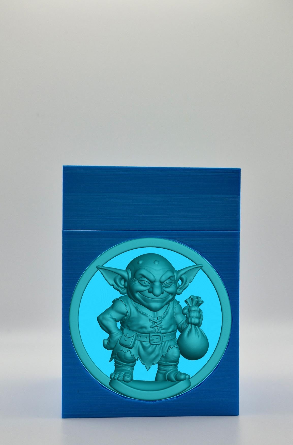 Greedy Goblin Card Box — Blue