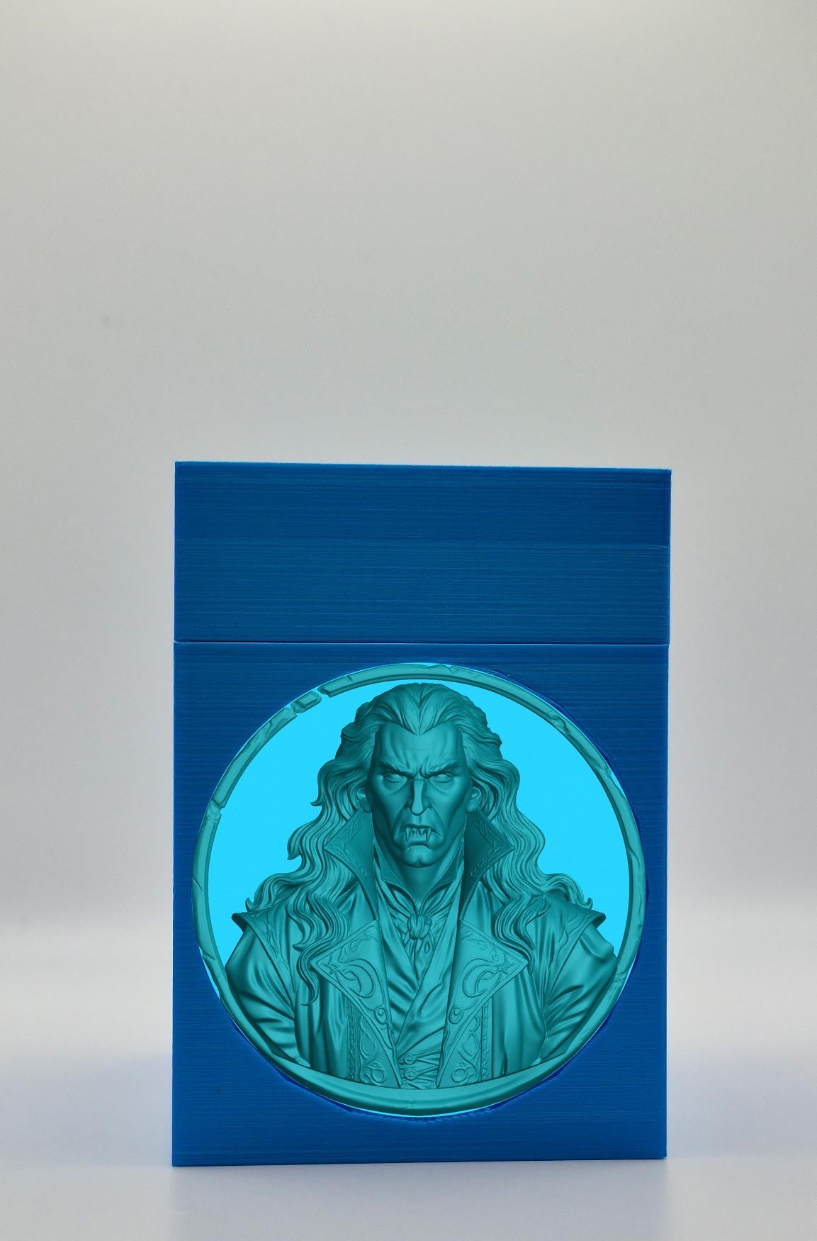 Gothic Vampire Card Box — Blue