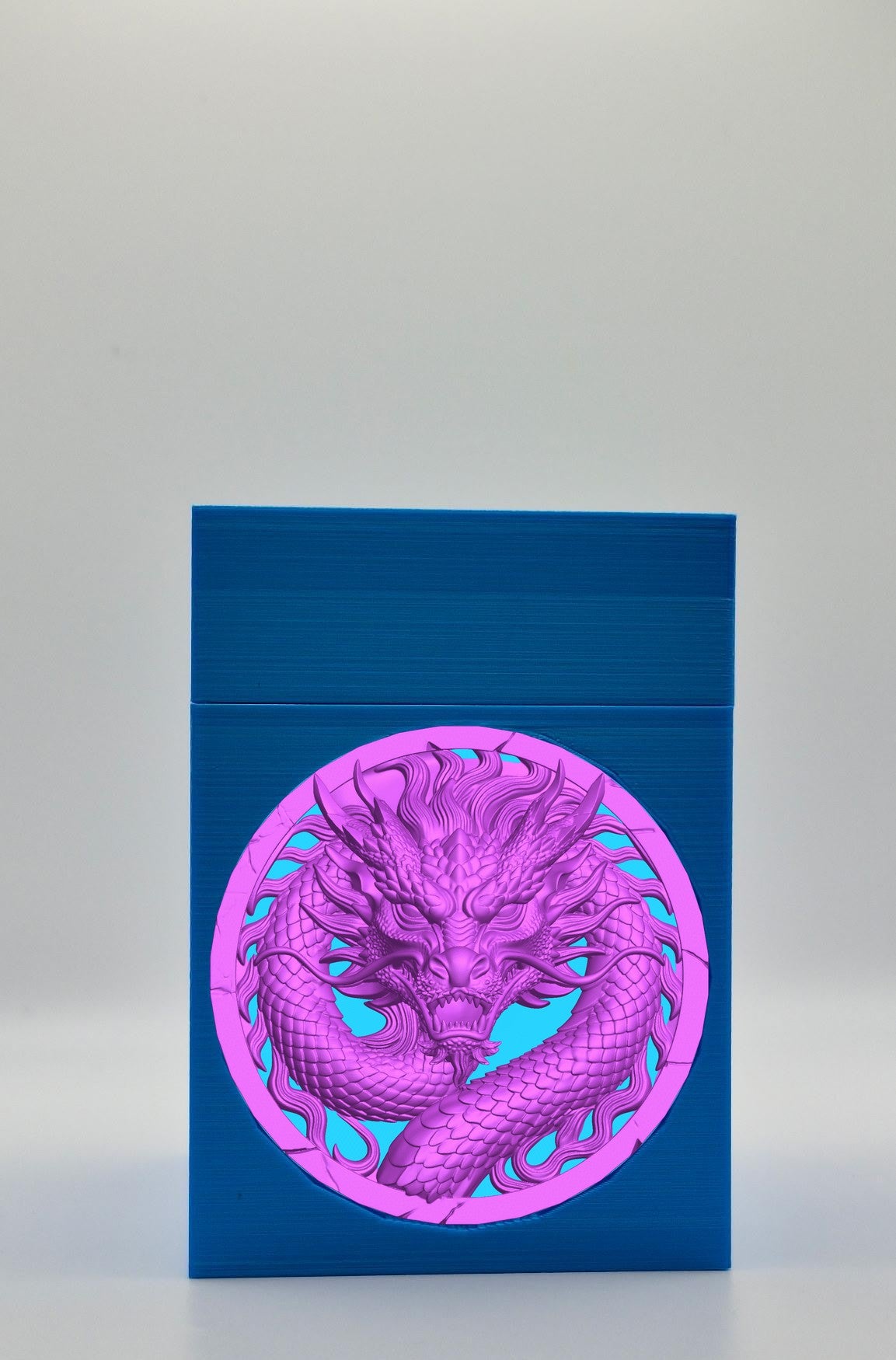 Dragon Card Box — Blue