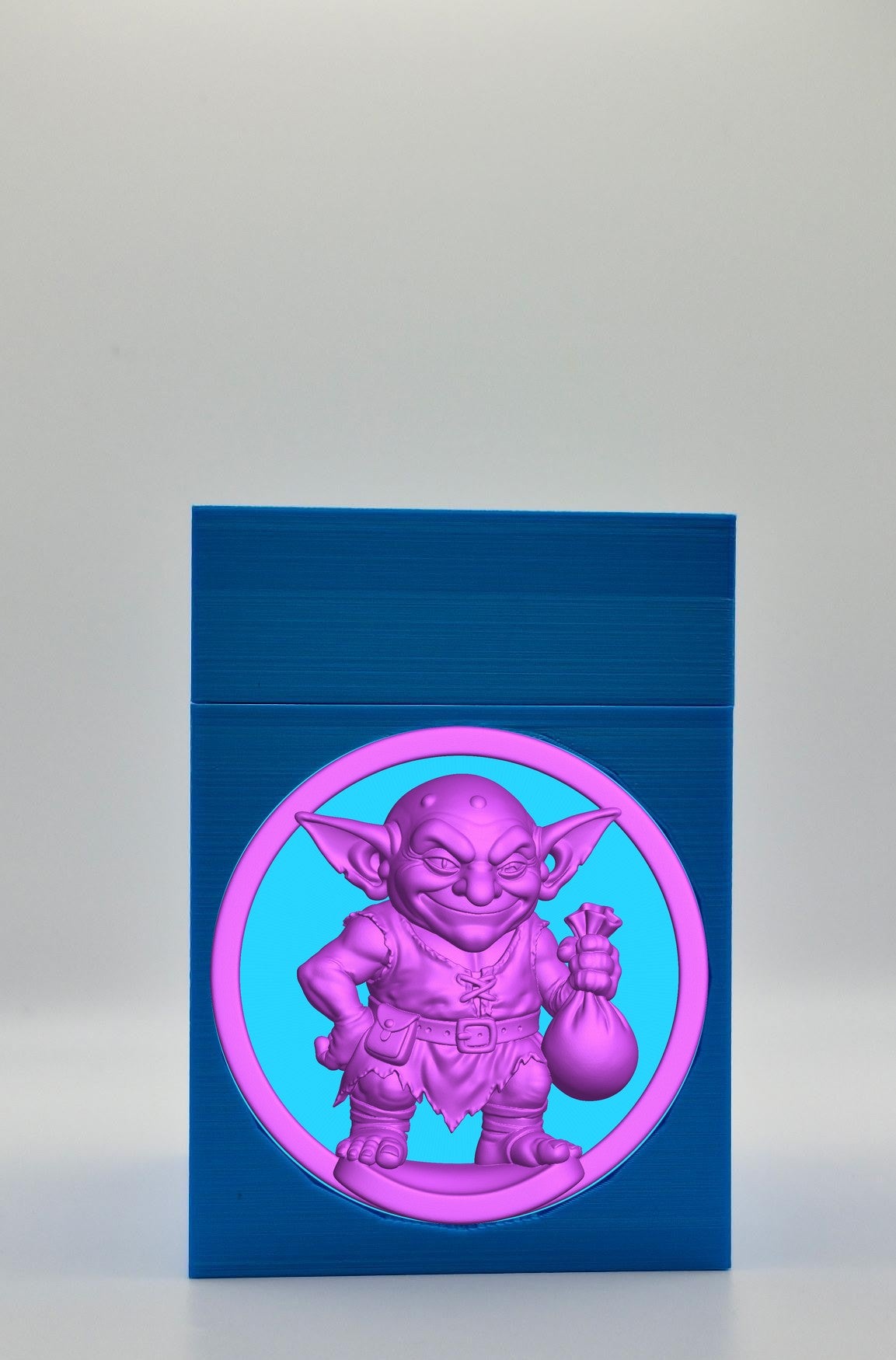 Greedy Goblin Card Box — Blue