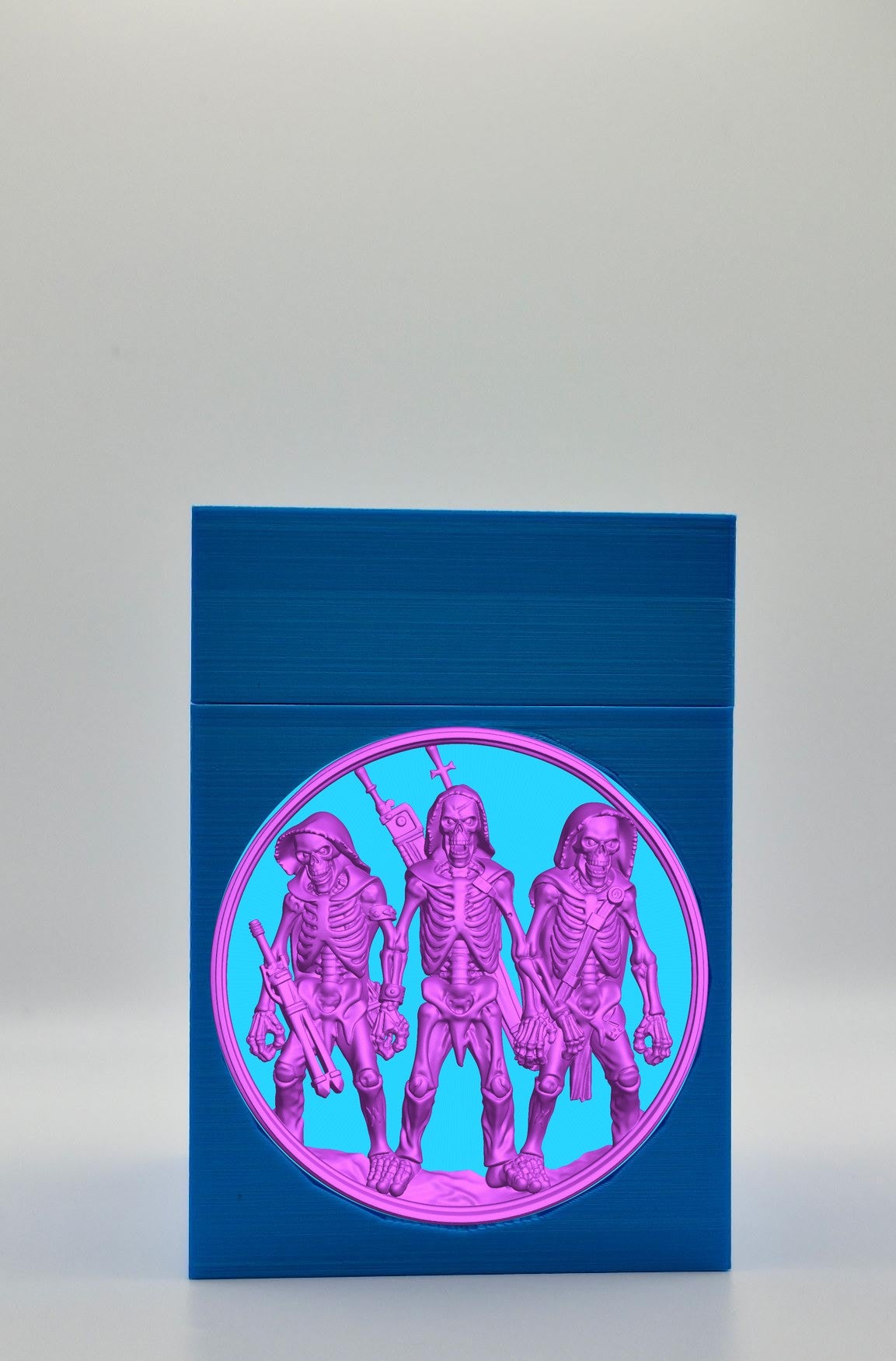 Skeleton Army Card Box — Blue