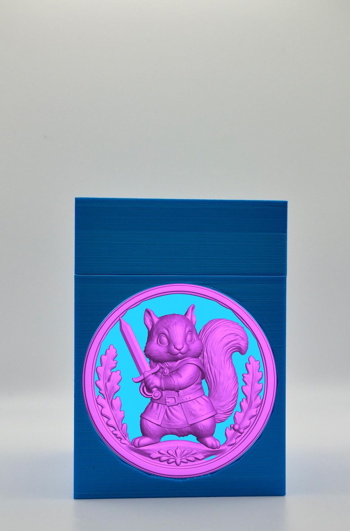 Squirrel Card Box — Blue