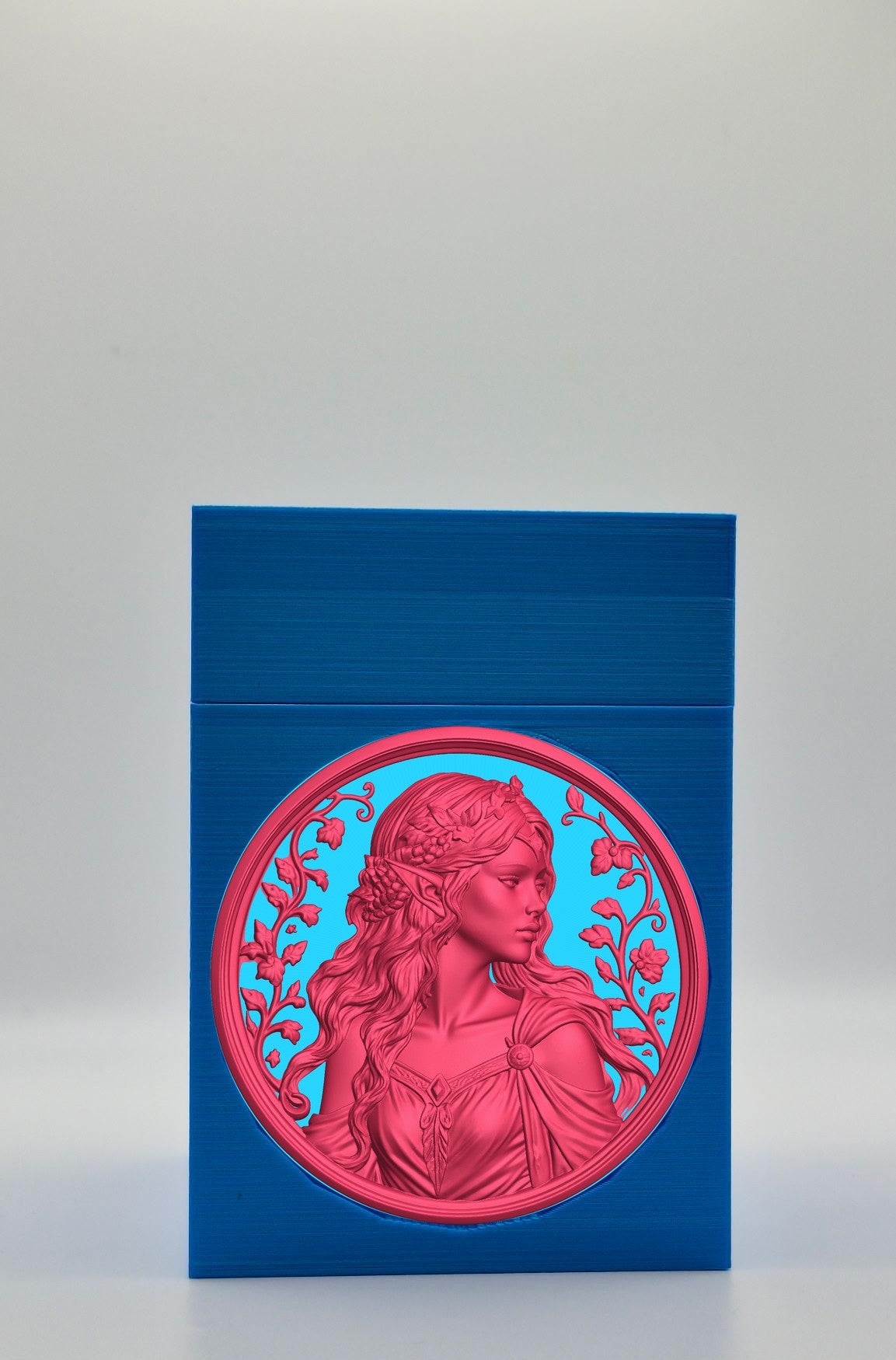 Elf Maiden Card Box — Blue