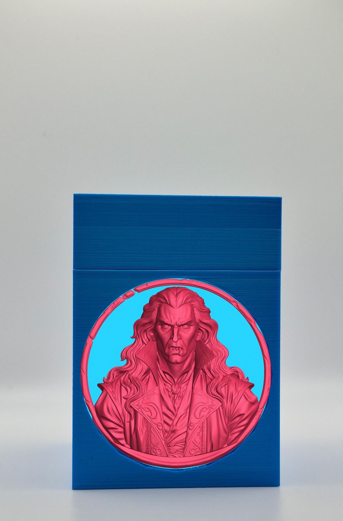 Gothic Vampire Card Box — Blue