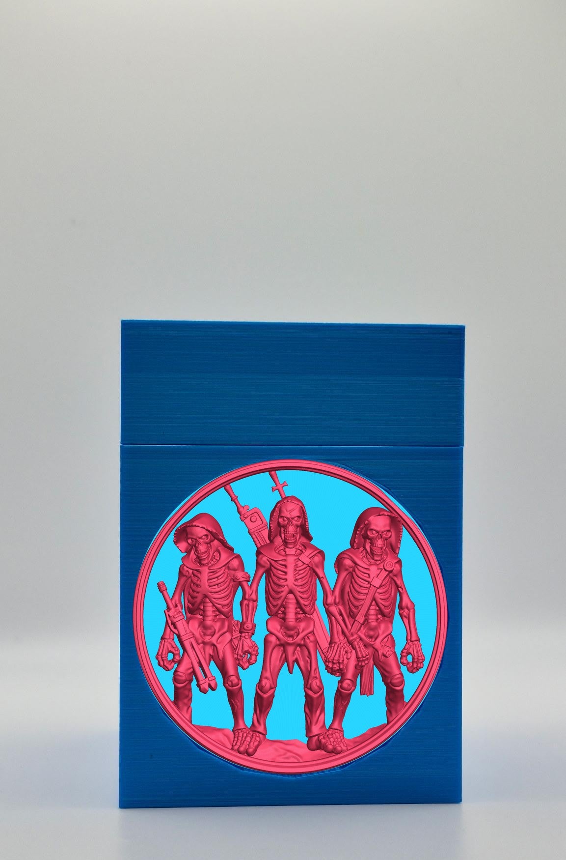 Skeleton Army Card Box — Blue