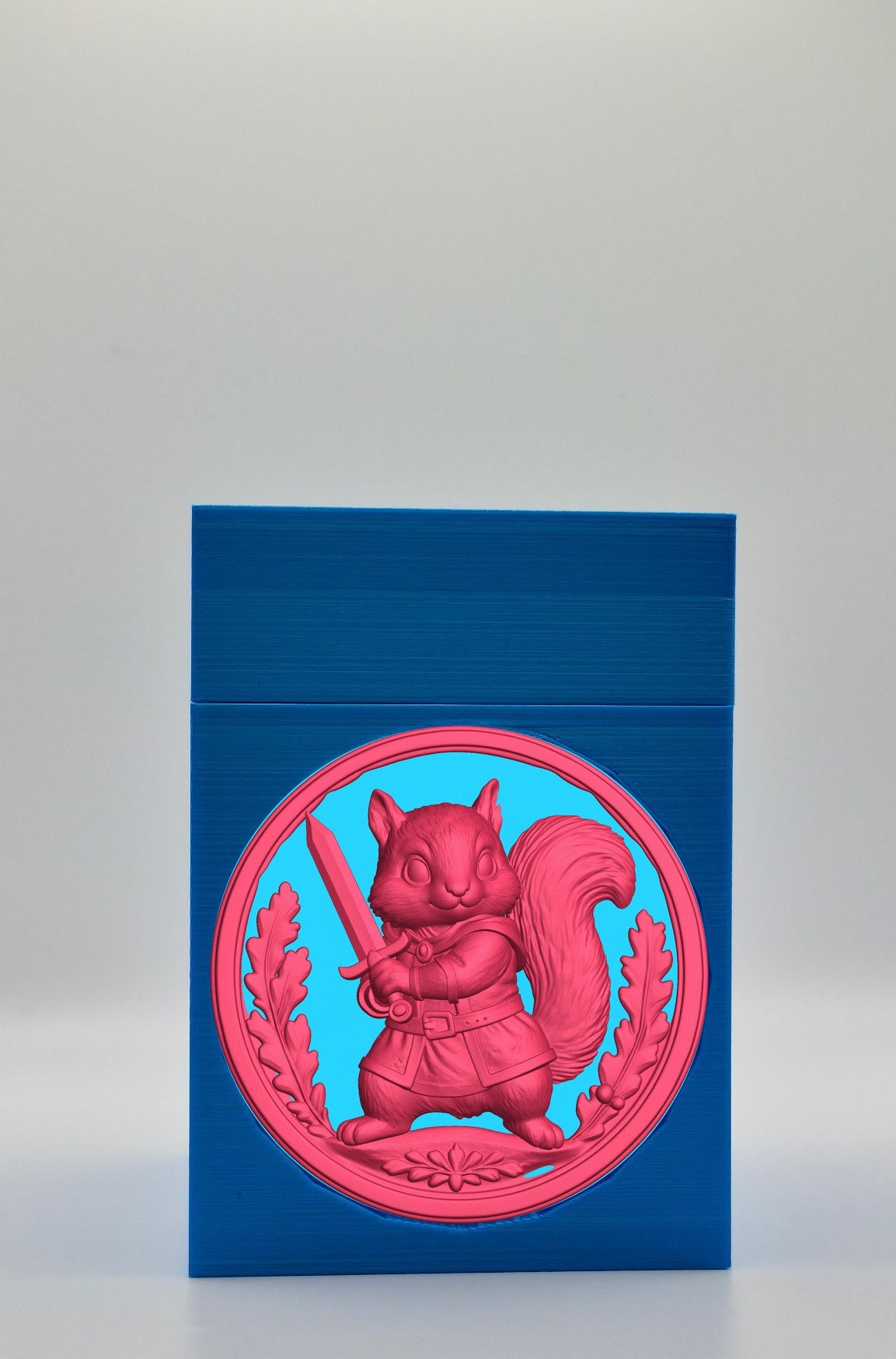 Squirrel Card Box — Blue
