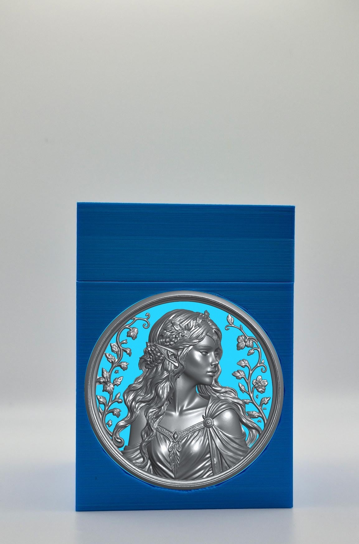 Elf Maiden Card Box — Blue