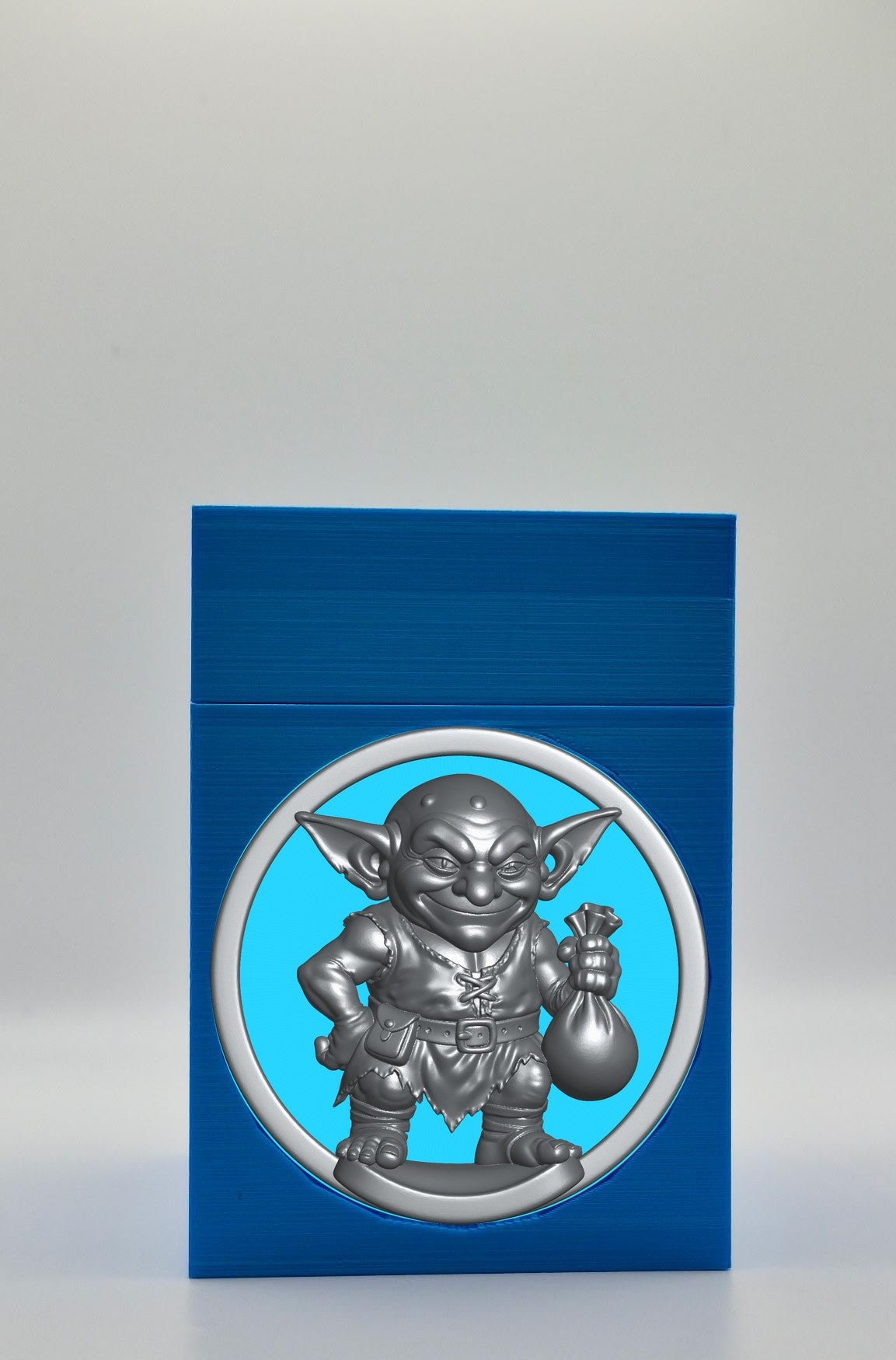 Greedy Goblin Card Box — Blue