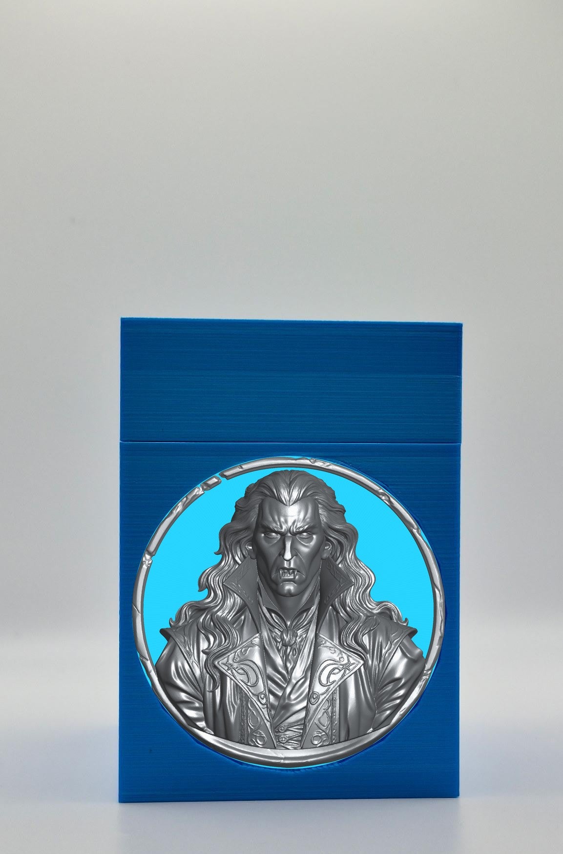 Gothic Vampire Card Box — Blue