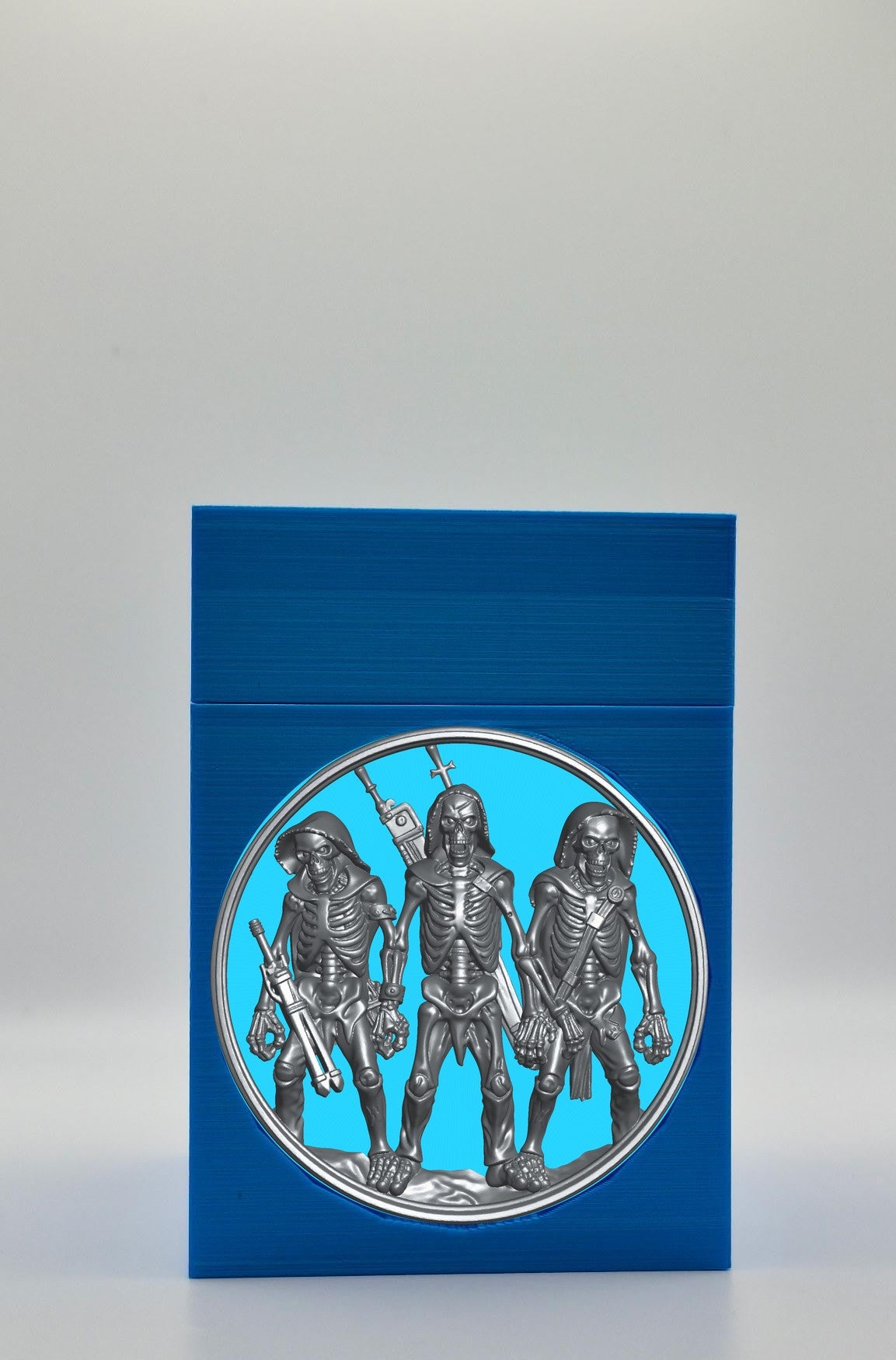 Skeleton Army Card Box — Blue