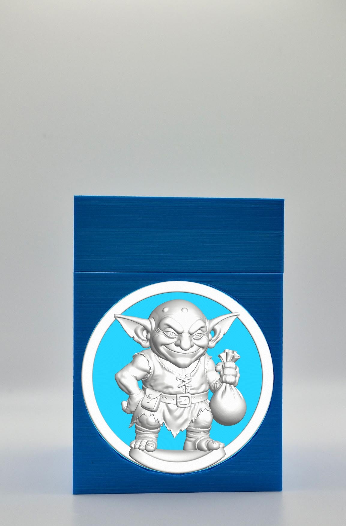 Greedy Goblin Card Box — Blue