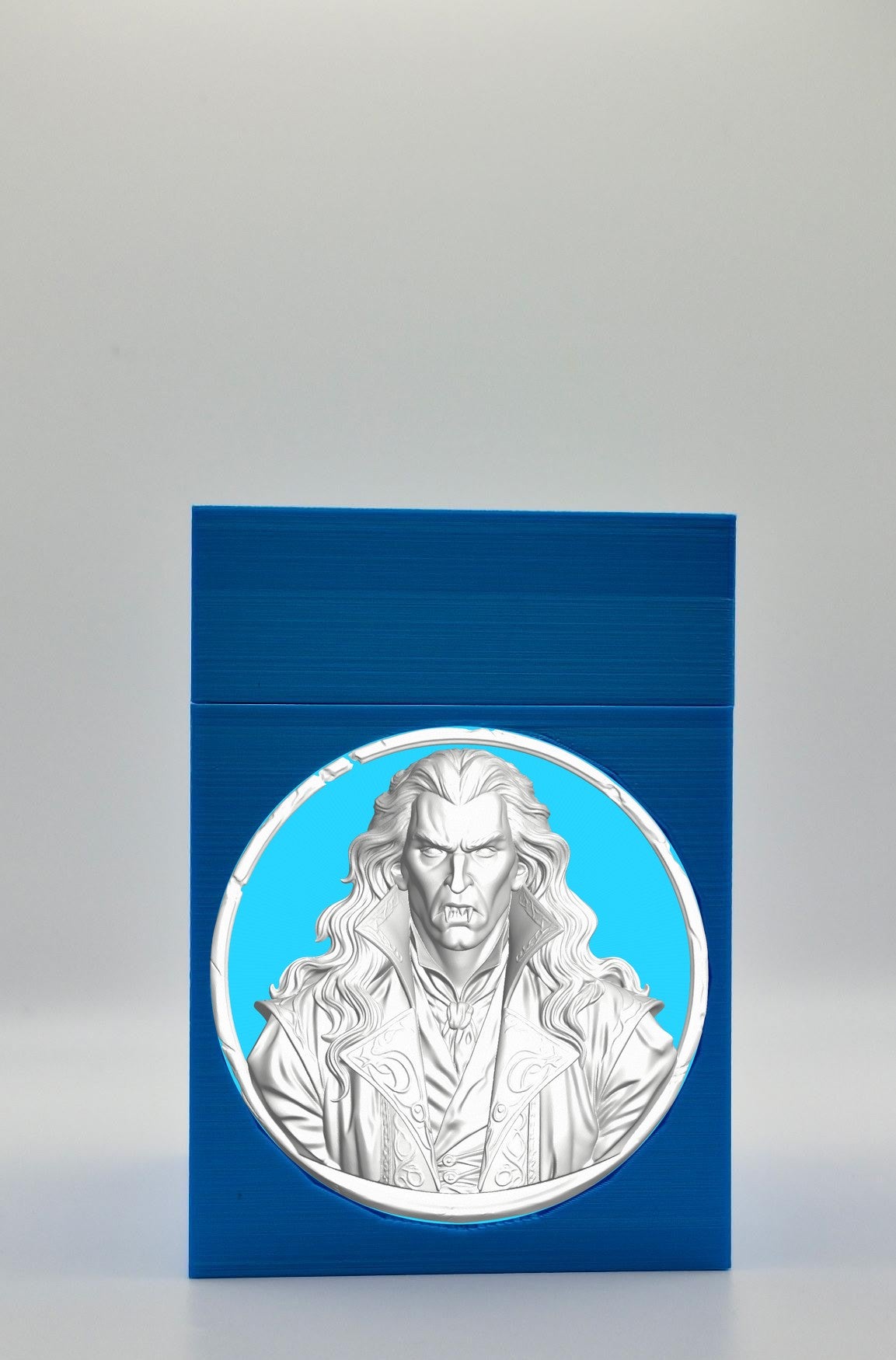 Gothic Vampire Card Box — Blue