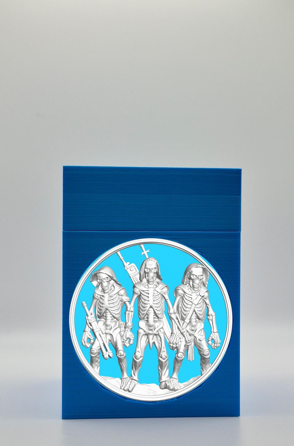 Skeleton Army Card Box — Blue