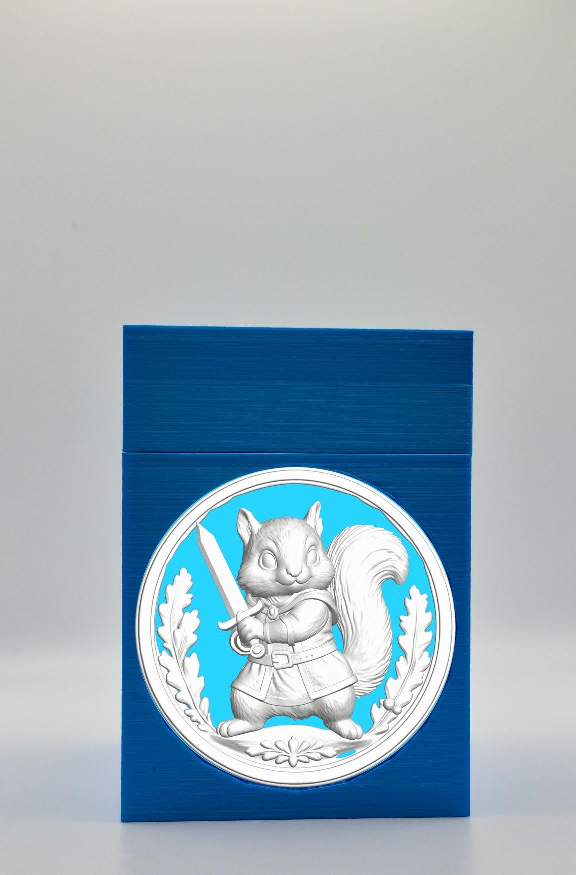 Squirrel Card Box — Blue