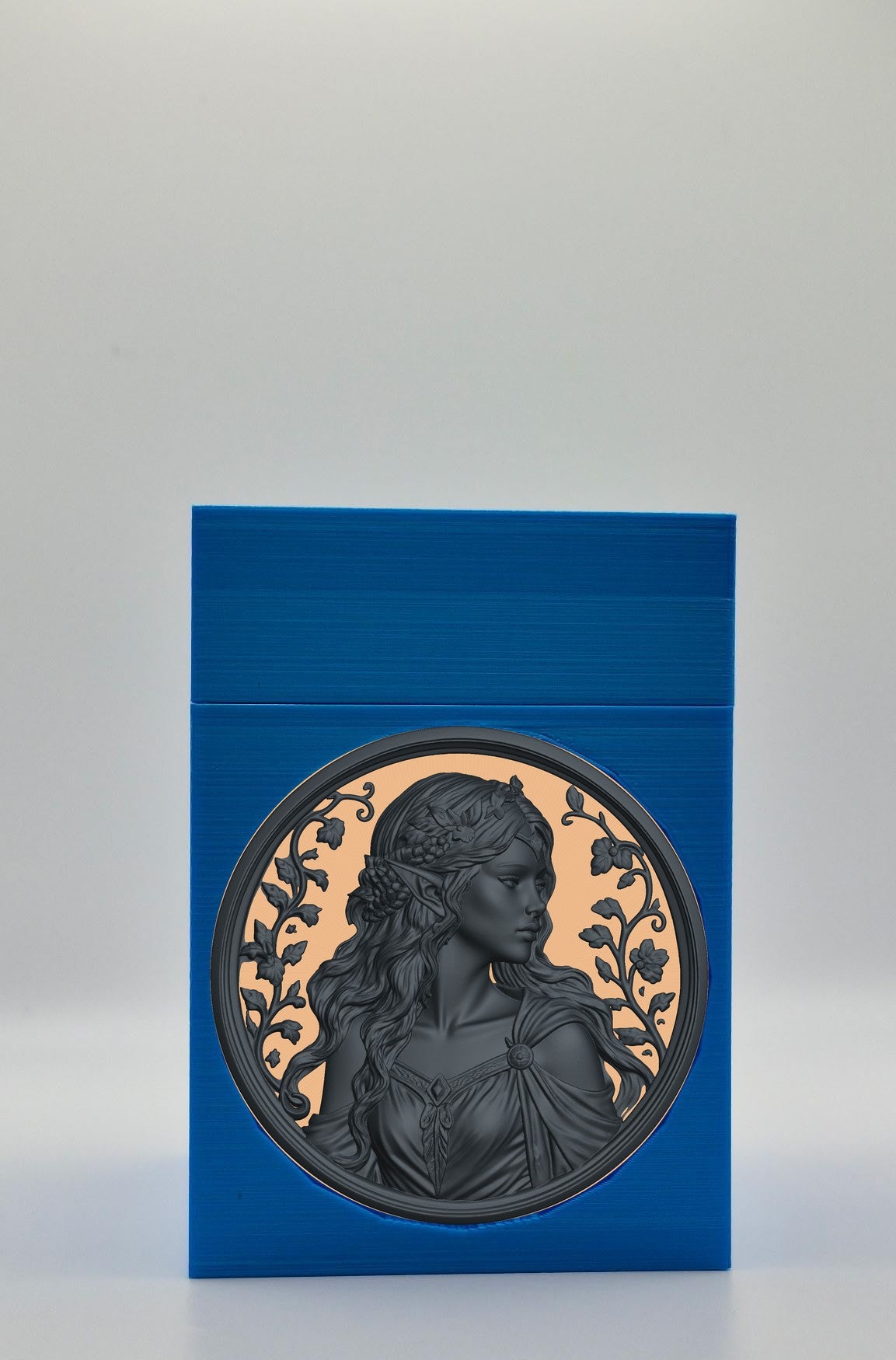 Elf Maiden Card Box — Blue
