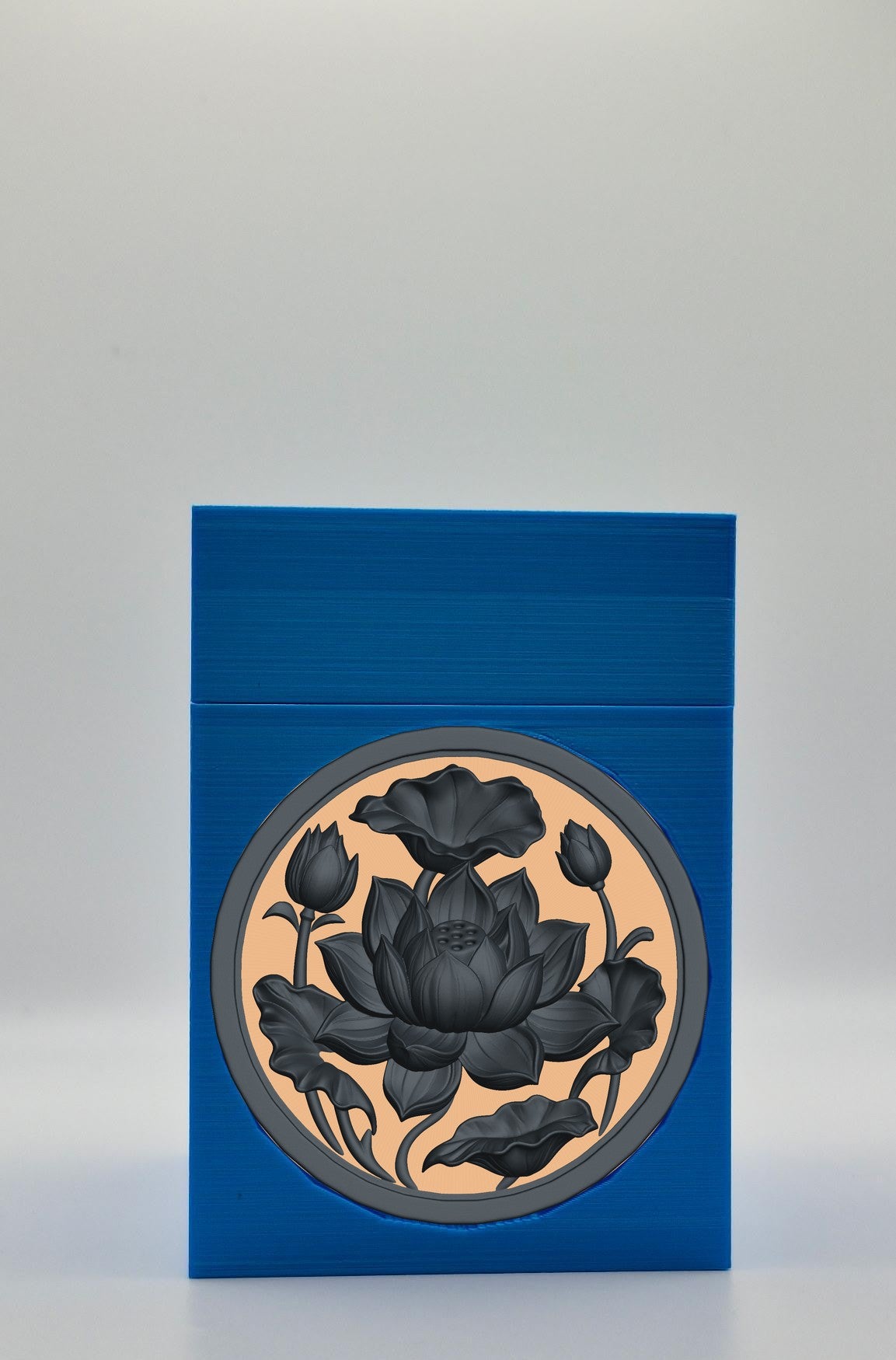 Lotus Card Box — Blue