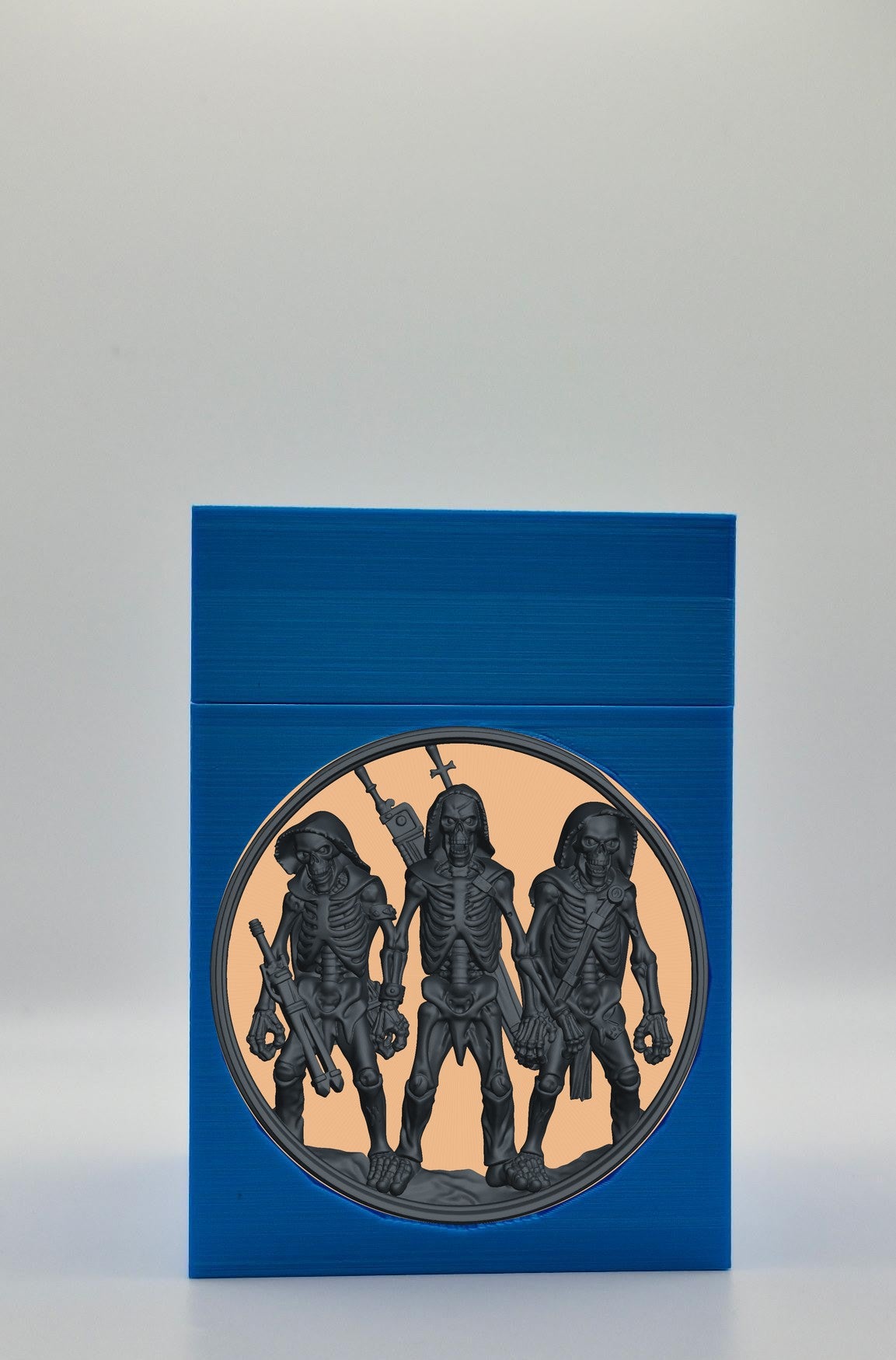 Skeleton Army Card Box — Blue