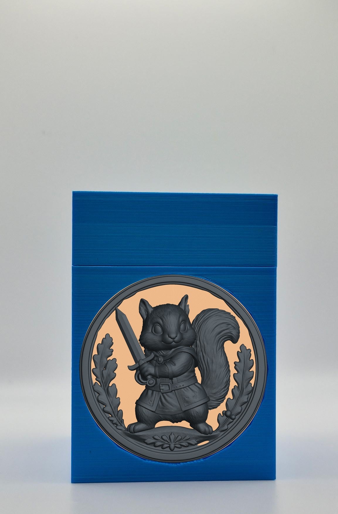 Squirrel Card Box — Blue