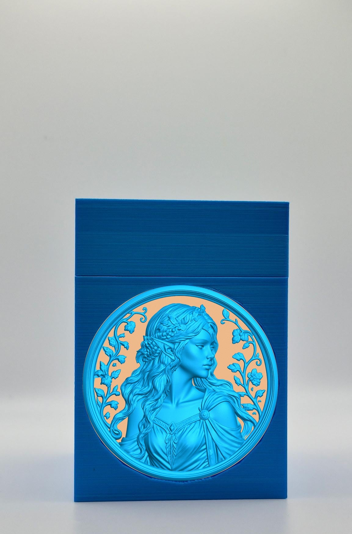 Elf Maiden Card Box — Blue