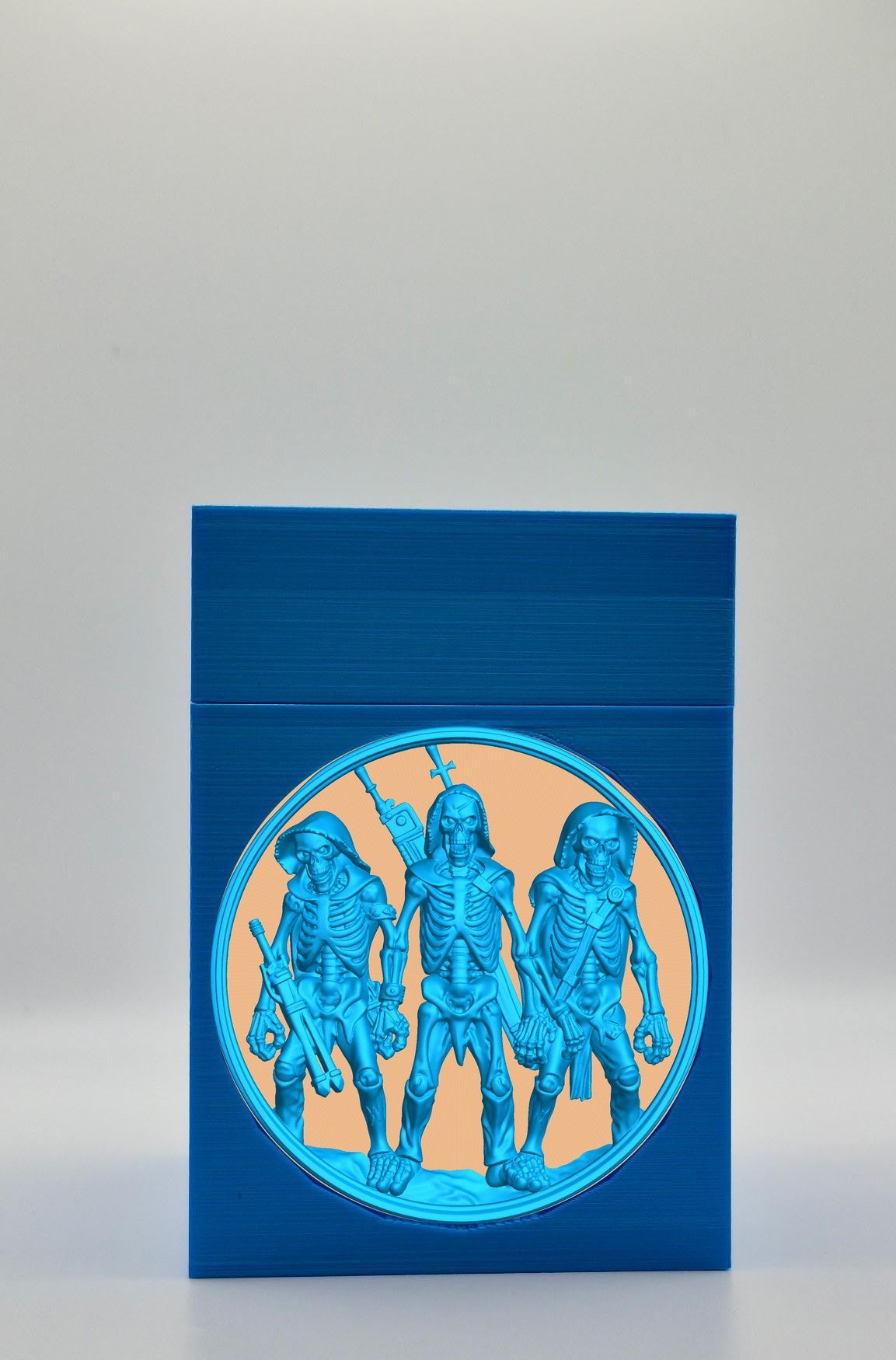 Skeleton Army Card Box — Blue