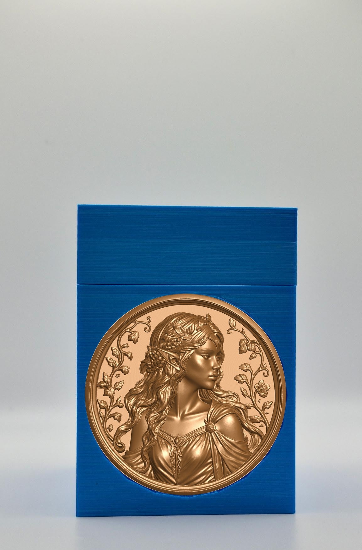 Elf Maiden Card Box — Blue