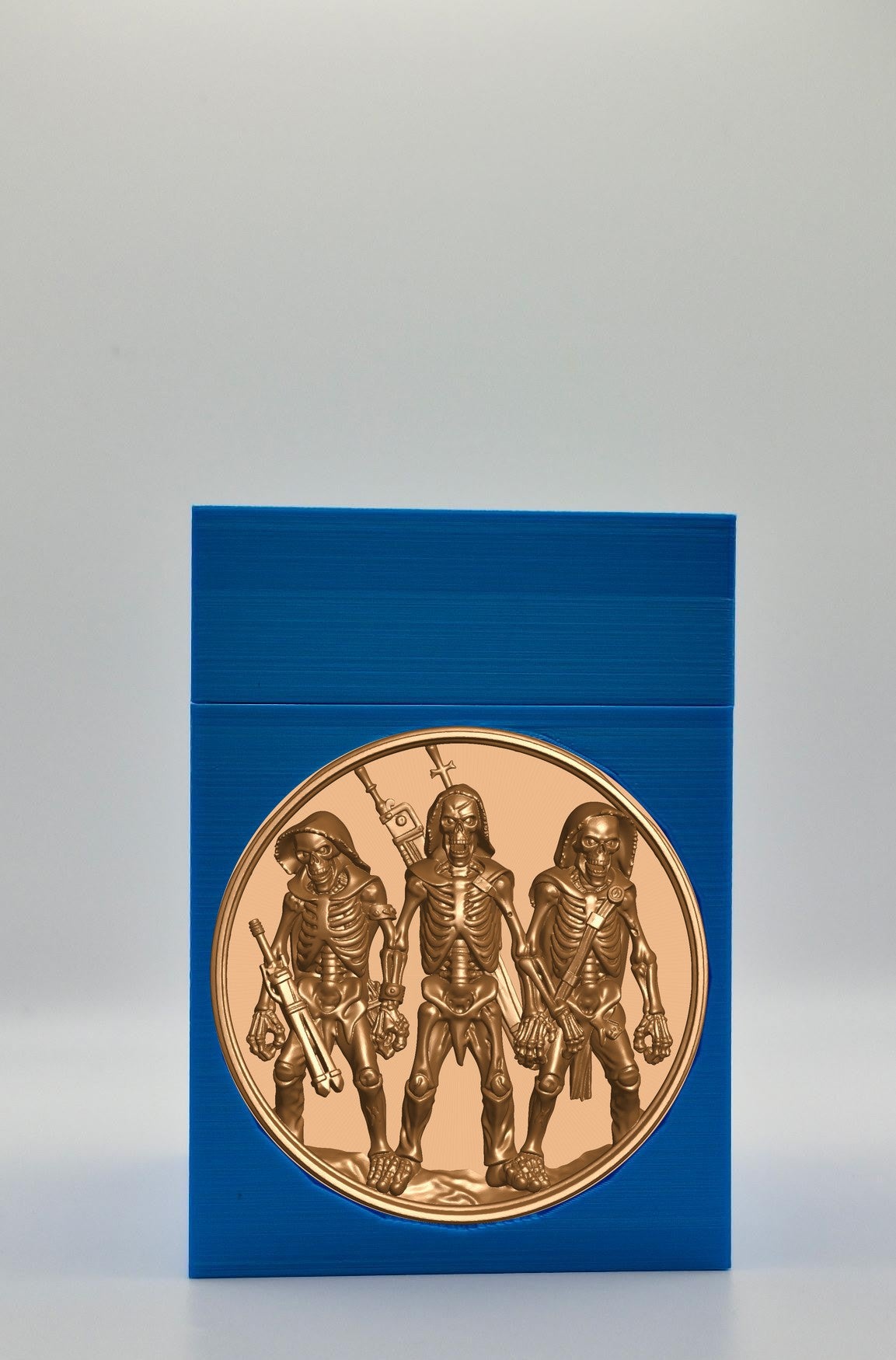 Skeleton Army Card Box — Blue