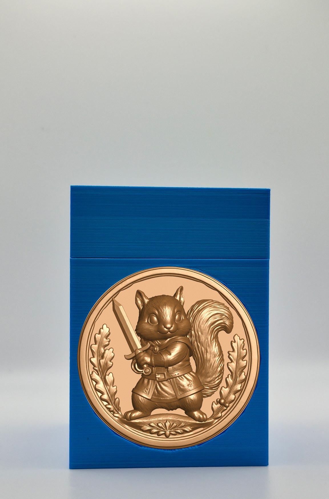 Squirrel Card Box — Blue