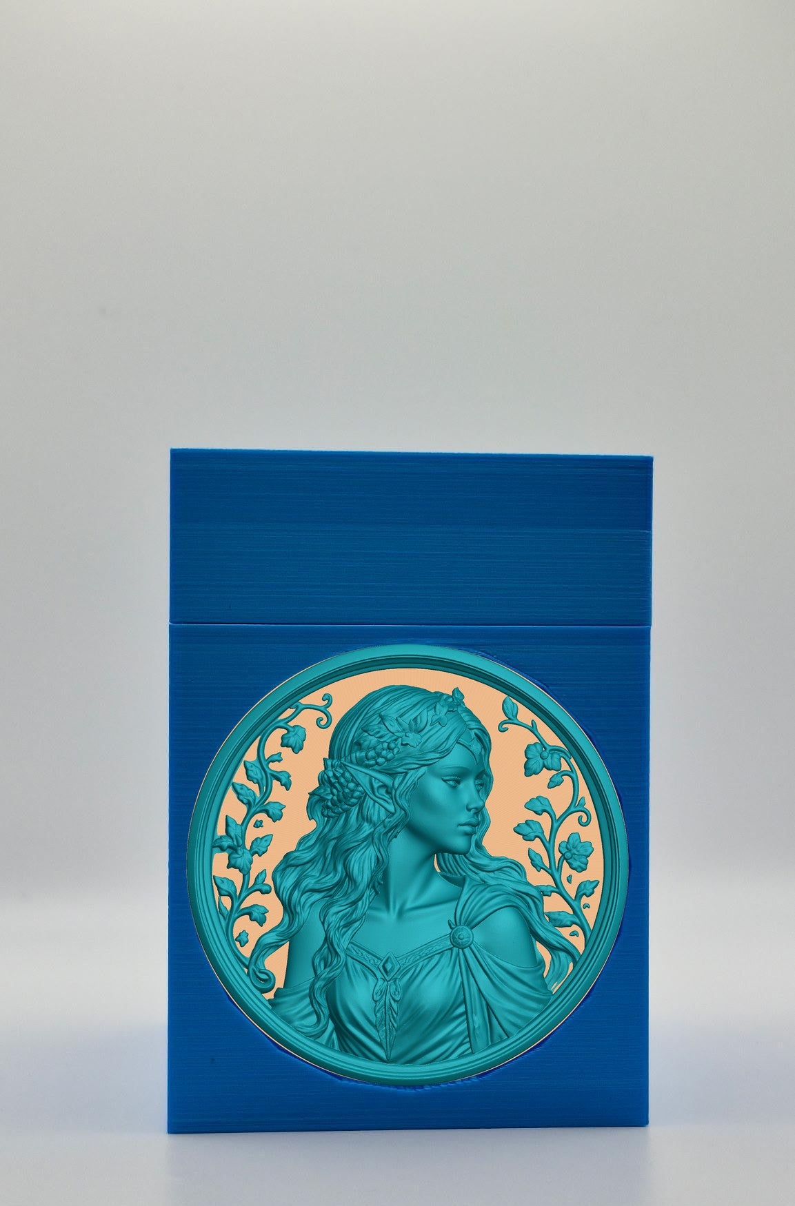 Elf Maiden Card Box — Blue