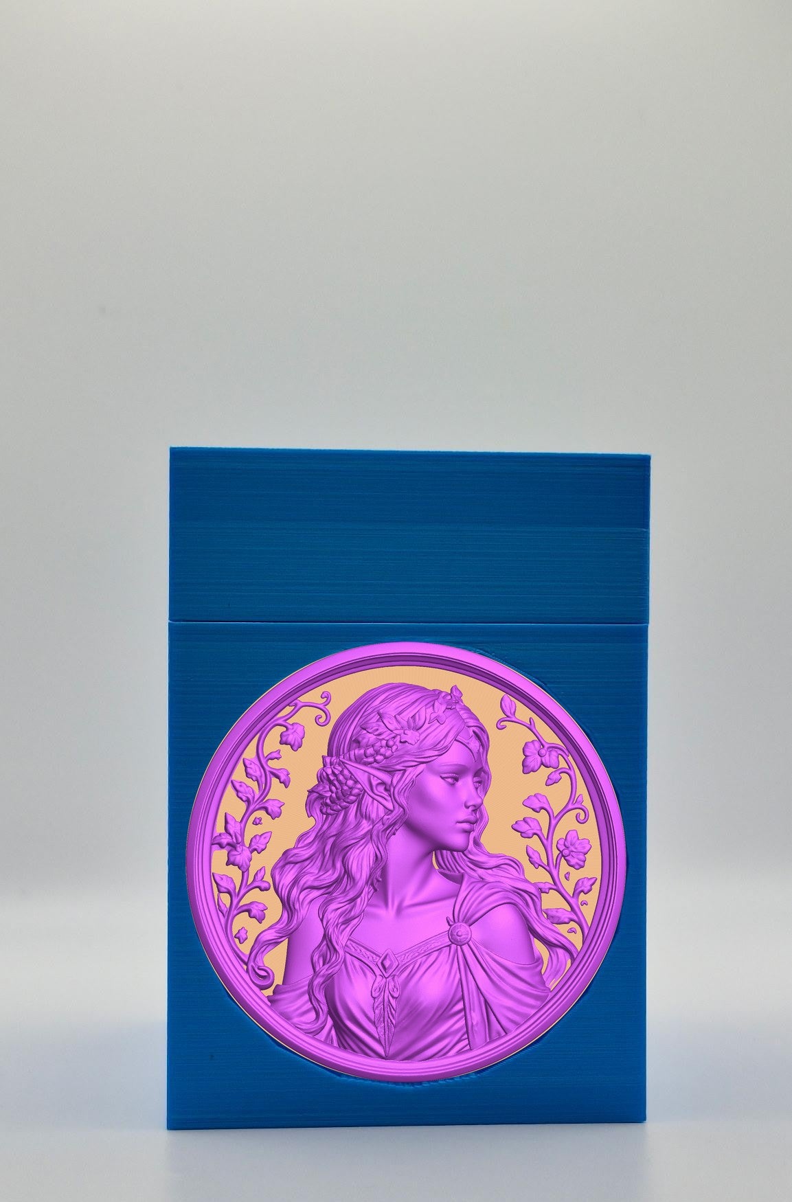 Elf Maiden Card Box — Blue