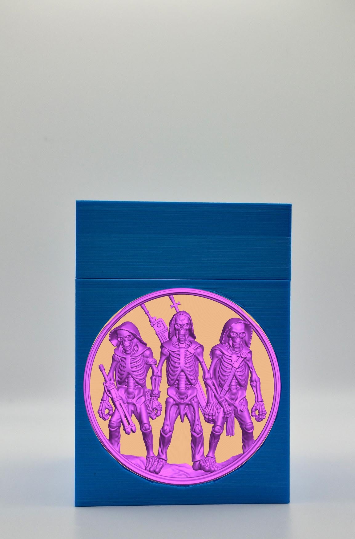 Skeleton Army Card Box — Blue
