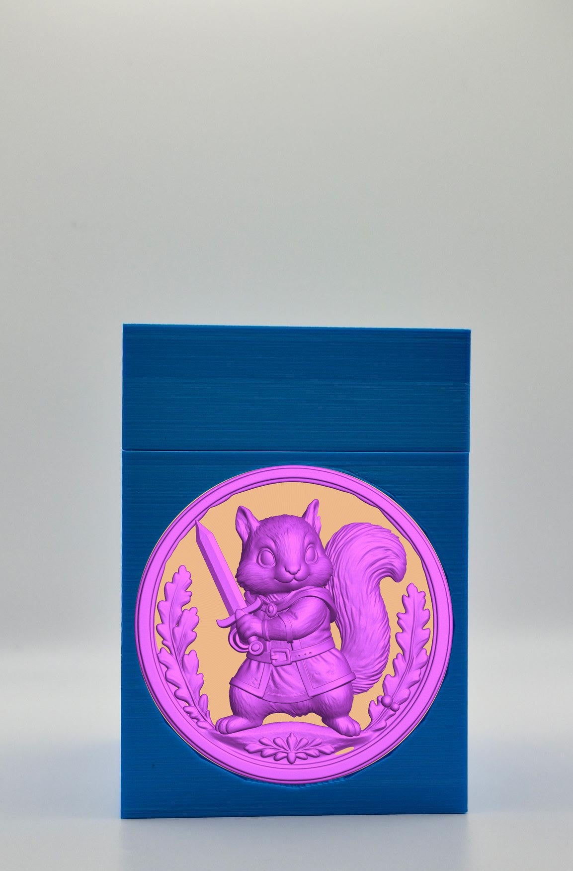 Squirrel Card Box — Blue