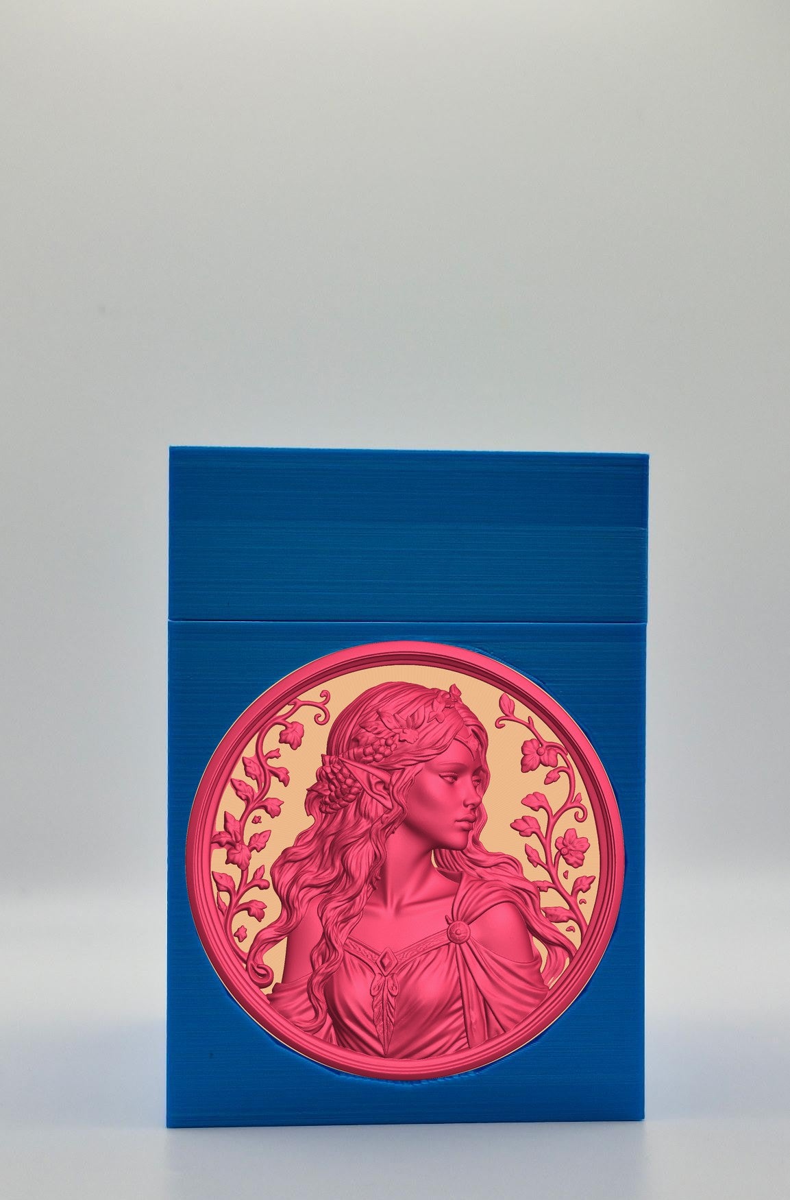 Elf Maiden Card Box — Blue