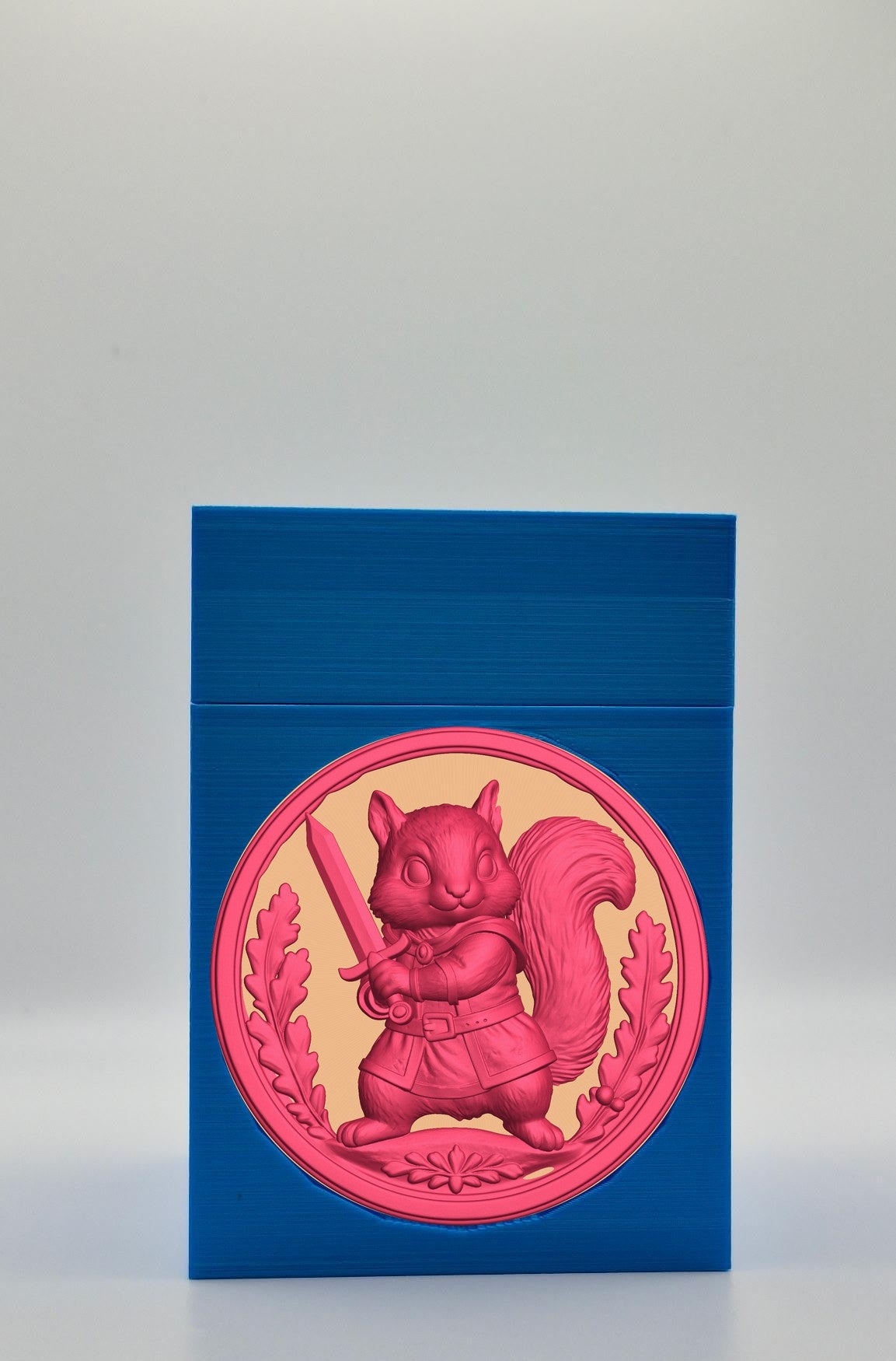 Squirrel Card Box — Blue