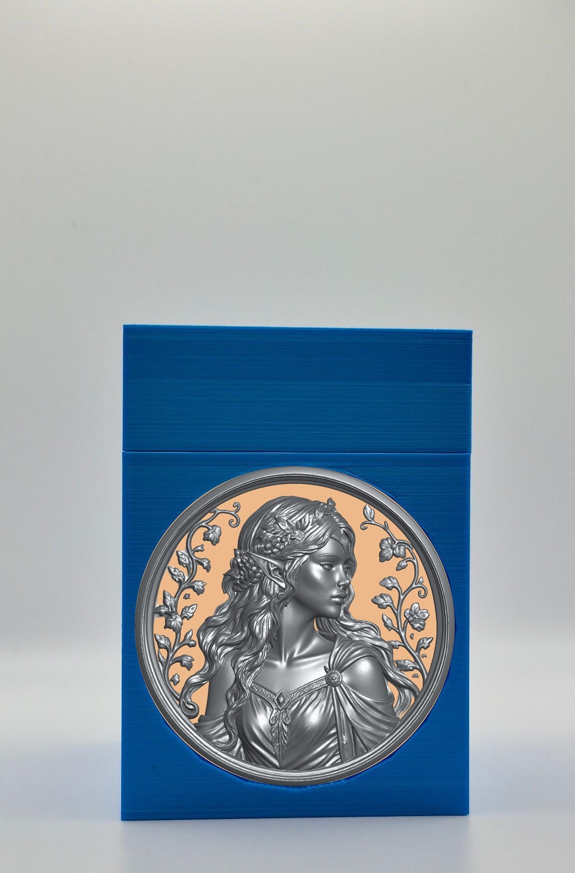 Elf Maiden Card Box — Blue