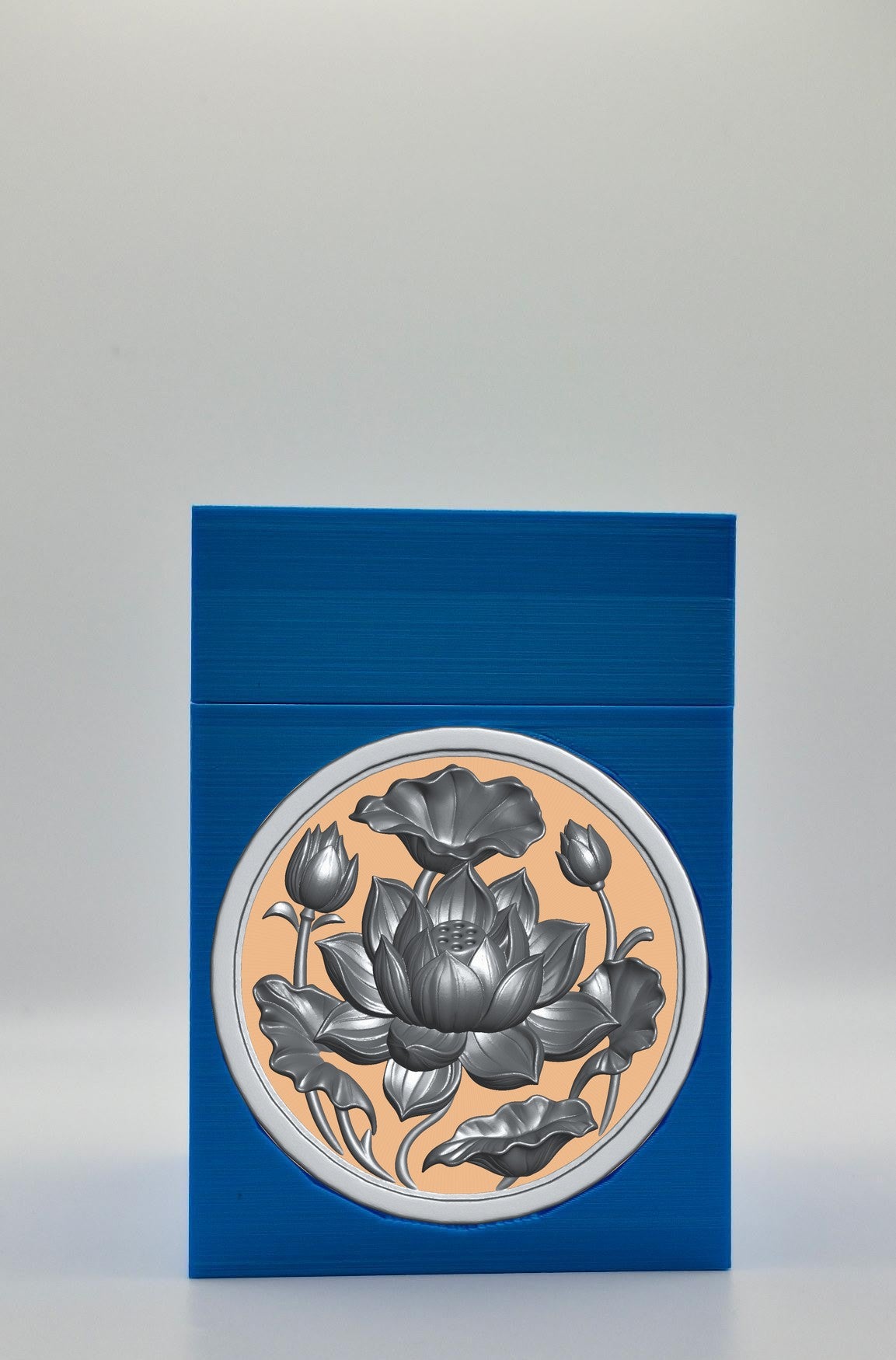 Lotus Card Box — Blue