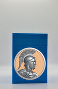 Spartan Card Box - Blue Plain box with Gold background and Silver medallion