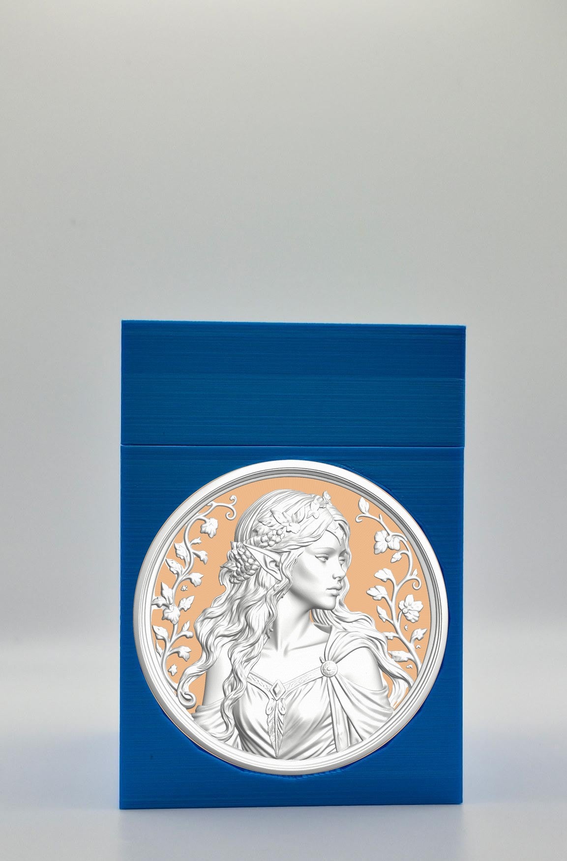 Elf Maiden Card Box — Blue
