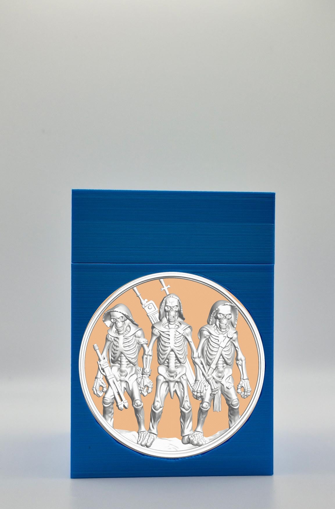 Skeleton Army Card Box — Blue
